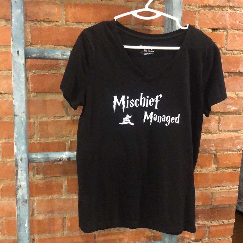 Time and Tru V Neck - Harry Potter Mischief Managed